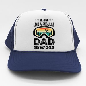 Funny Cool Ski Dad Novelty For Fathers Day Gift Trucker Hat