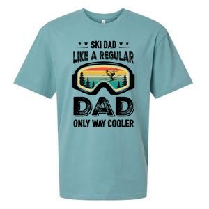 Funny Cool Ski Dad Novelty For Fathers Day Gift Sueded Cloud Jersey T-Shirt