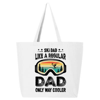 Funny Cool Ski Dad Novelty For Fathers Day Gift 25L Jumbo Tote