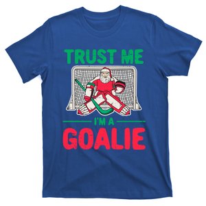 Funny Christmas Santa Ice Hockey Goaltender Goalie Meaningful Gift T-Shirt