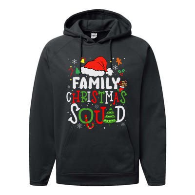 Family Christmas Squad Group Matching Christmas Pajama Party Performance Fleece Hoodie