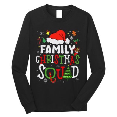 Family Christmas Squad Group Matching Christmas Pajama Party Long Sleeve Shirt