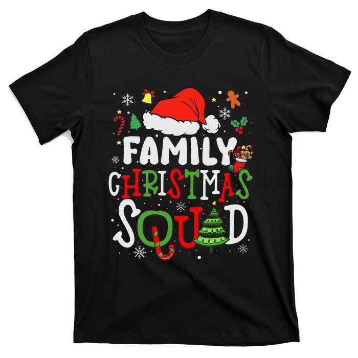 Family Christmas Squad Group Matching Christmas Pajama Party T-Shirt