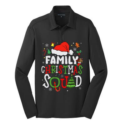 Family Christmas Squad Group Matching Christmas Pajama Party Silk Touch Performance Long Sleeve Polo