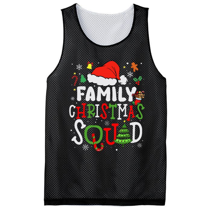 Family Christmas Squad Group Matching Christmas Pajama Party Mesh Reversible Basketball Jersey Tank