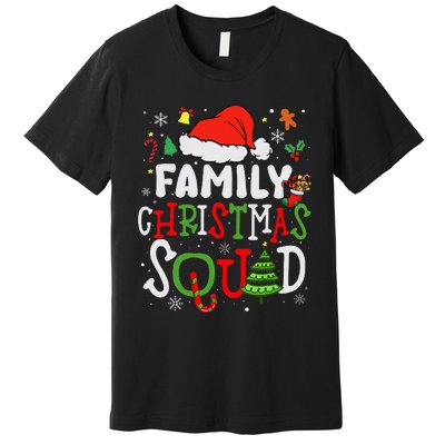 Family Christmas Squad Group Matching Christmas Pajama Party Premium T-Shirt