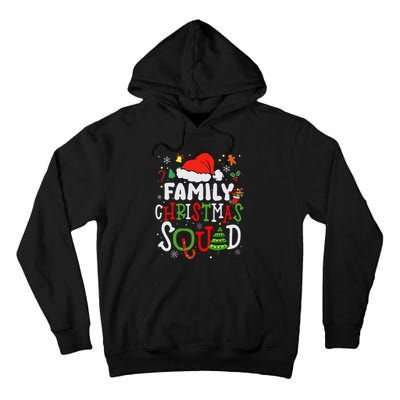 Family Christmas Squad Group Matching Christmas Pajama Party Tall Hoodie