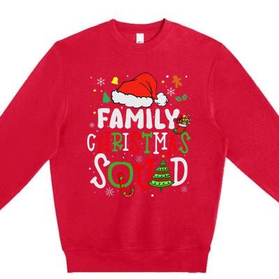 Family Christmas Squad Group Matching Christmas Pajama Party Premium Crewneck Sweatshirt