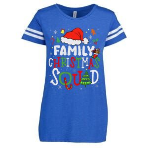 Family Christmas Squad Group Matching Christmas Pajama Party Enza Ladies Jersey Football T-Shirt