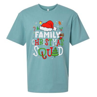 Family Christmas Squad Group Matching Christmas Pajama Party Sueded Cloud Jersey T-Shirt