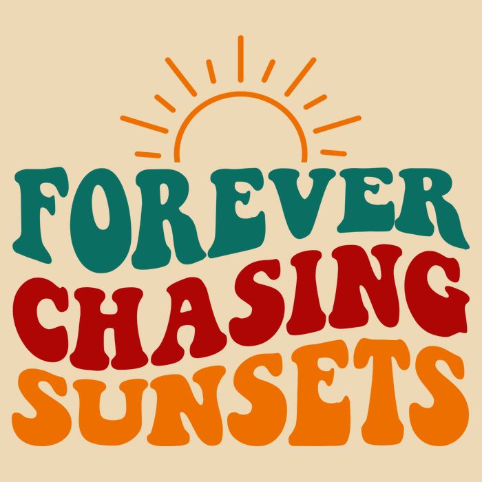 Forever Chasing Sunsets Cute Drawstring Bag