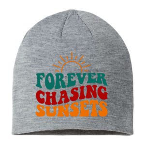 Forever Chasing Sunsets Cute Sustainable Beanie