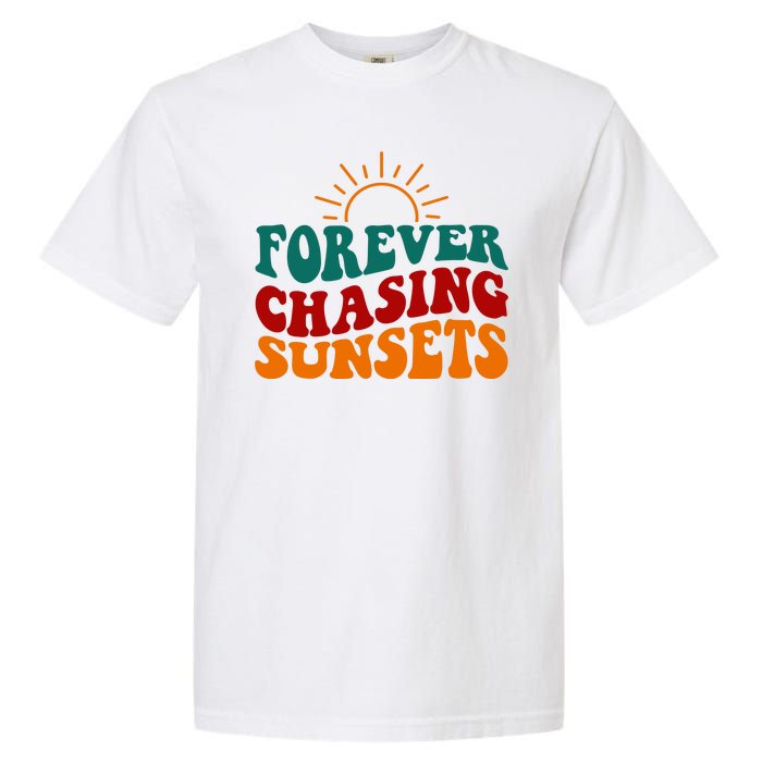 Forever Chasing Sunsets Cute Garment-Dyed Heavyweight T-Shirt