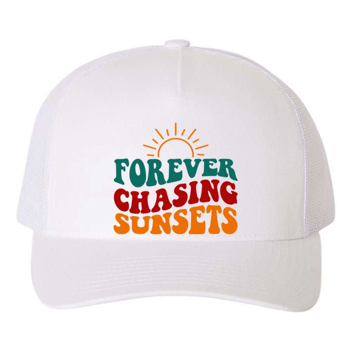 Forever Chasing Sunsets Cute Yupoong Adult 5-Panel Trucker Hat