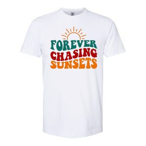 Forever Chasing Sunsets Cute Softstyle CVC T-Shirt