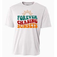 Forever Chasing Sunsets Cute Cooling Performance Crew T-Shirt