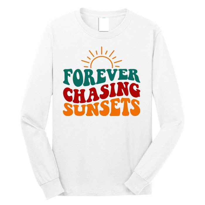 Forever Chasing Sunsets Cute Long Sleeve Shirt