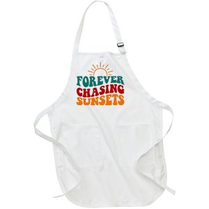 Forever Chasing Sunsets Cute Full-Length Apron With Pockets