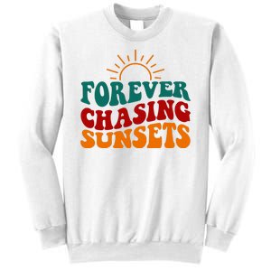 Forever Chasing Sunsets Cute Sweatshirt