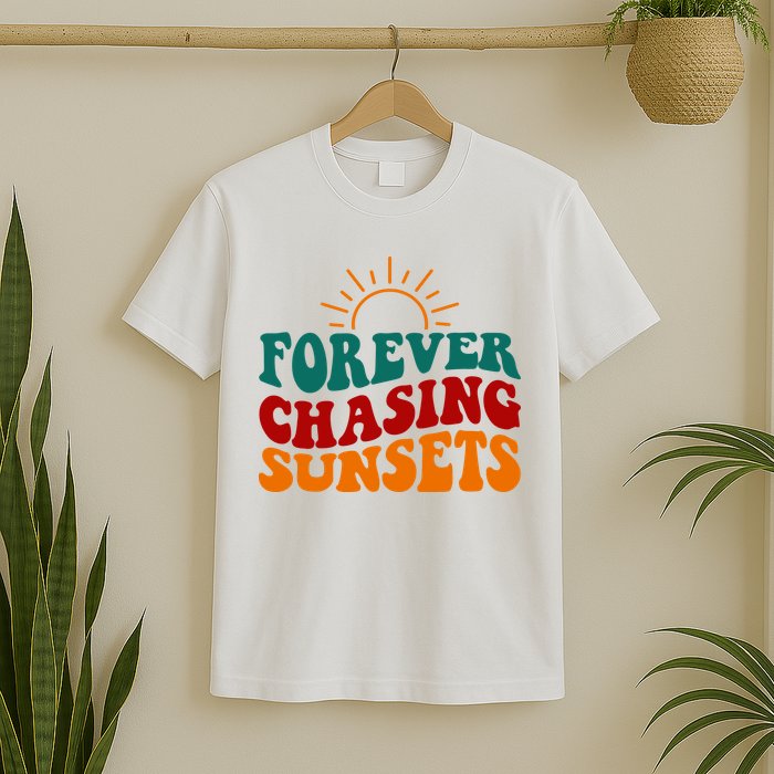 Forever Chasing Sunsets Cute T-Shirt