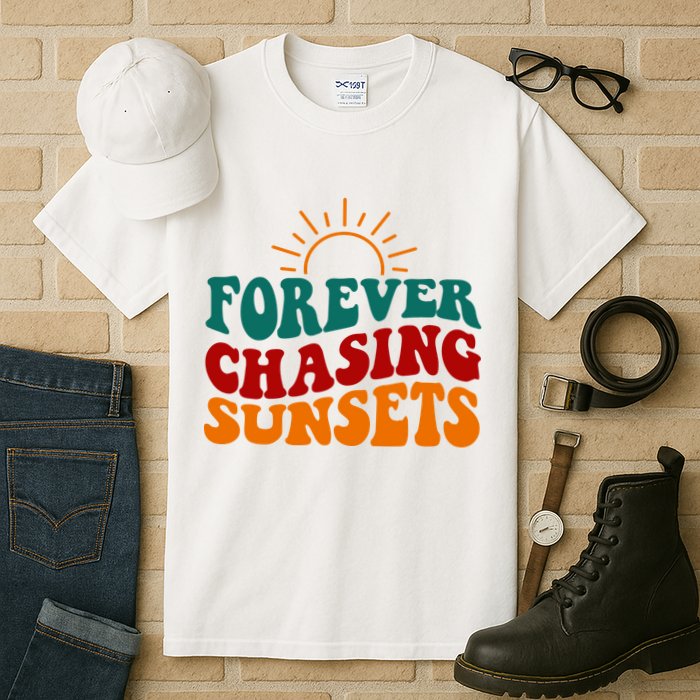 Forever Chasing Sunsets Cute Tall T-Shirt