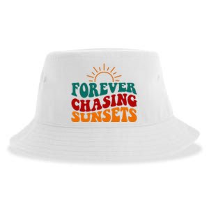 Forever Chasing Sunsets Cute Sustainable Bucket Hat