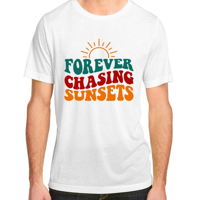 Forever Chasing Sunsets Cute Adult ChromaSoft Performance T-Shirt