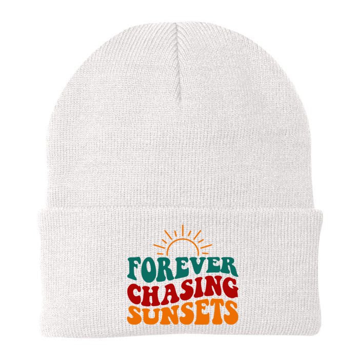 Forever Chasing Sunsets Cute Knit Cap Winter Beanie