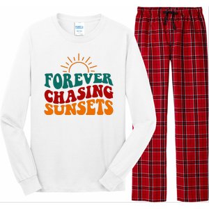 Forever Chasing Sunsets Cute Long Sleeve Pajama Set