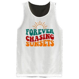 Forever Chasing Sunsets Cute Mesh Reversible Basketball Jersey Tank