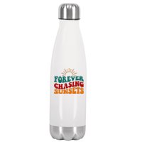 Forever Chasing Sunsets Cute Stainless Steel Insulated Water Bottle