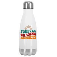 Forever Chasing Sunsets Cute Stainless Steel Insulated Water Bottle