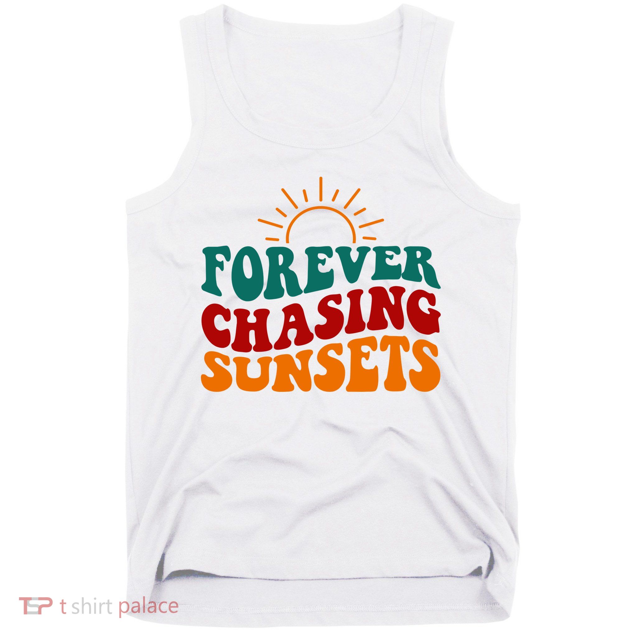 Forever Chasing Sunsets Cute Tank Top