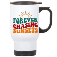 Forever Chasing Sunsets Cute Stainless Steel Travel Mug