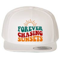 Forever Chasing Sunsets Cute Wool Snapback Cap