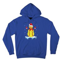 Funny Christmas Softball Santa Snow Gift Hoodie