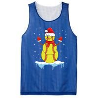 Funny Christmas Softball Santa Snow Gift Mesh Reversible Basketball Jersey Tank