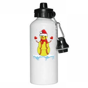 Funny Christmas Softball Santa Snow Gift Aluminum Water Bottle