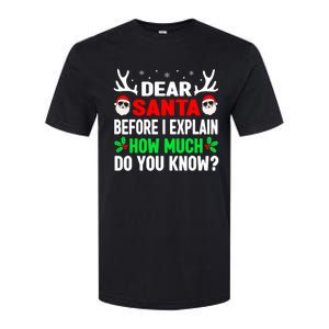 Funny Christmas Shirts Adults Dear Santa I Can Explain Softstyle CVC T-Shirt