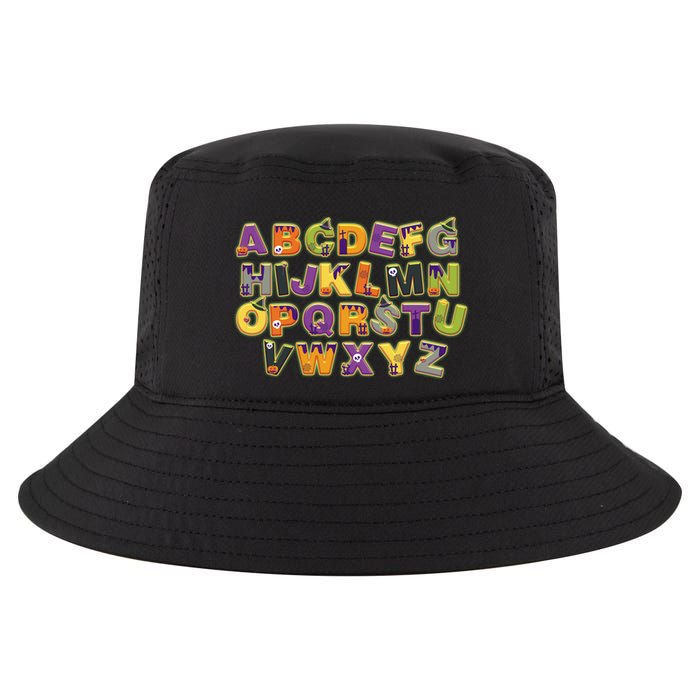 Funny Creepy Spooky Alphabet Letters Cool Comfort Performance Bucket Hat