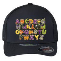 Funny Creepy Spooky Alphabet Letters Flexfit Unipanel Trucker Cap