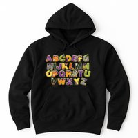 Funny Creepy Spooky Alphabet Letters Hoodie