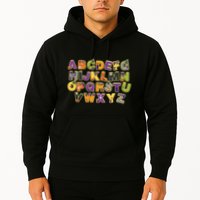 Funny Creepy Spooky Alphabet Letters Hoodie