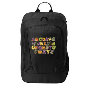 Funny Creepy Spooky Alphabet Letters City Backpack