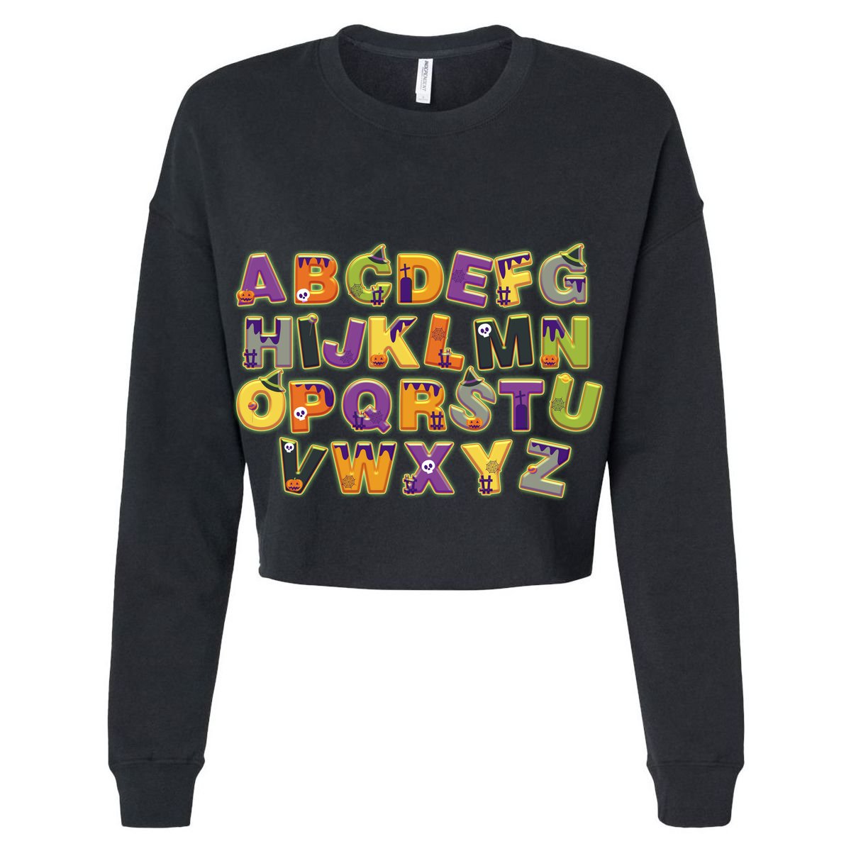 Funny Creepy Spooky Alphabet Letters Sustainable Bucket Hat