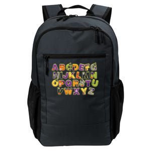 Funny Creepy Spooky Alphabet Letters Daily Commute Backpack