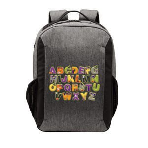 Funny Creepy Spooky Alphabet Letters Vector Backpack