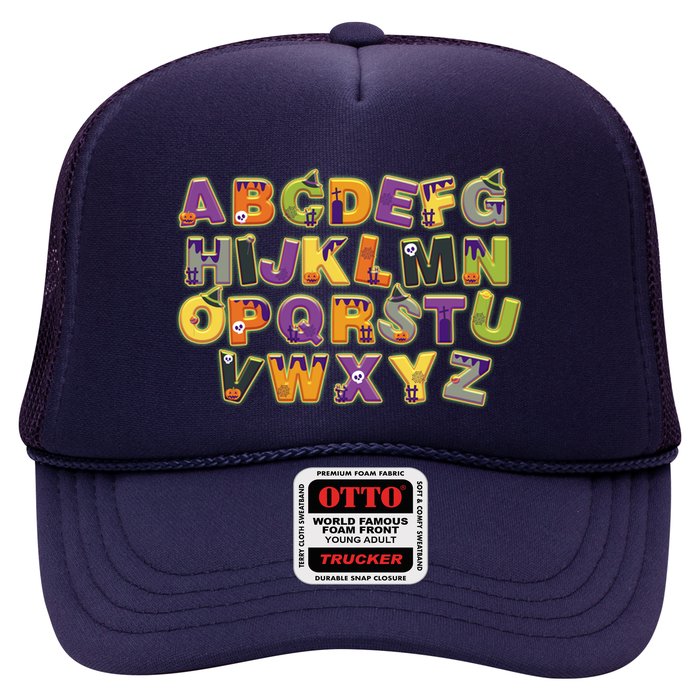 Funny Creepy Spooky Alphabet Letters Trucker Hat