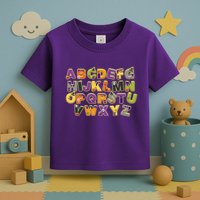 Funny Creepy Spooky Alphabet Letters Toddler T-Shirt