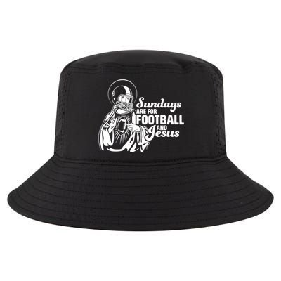 Funny Christian Sundays Are For Football And Jesus Cool Comfort Performance Bucket Hat